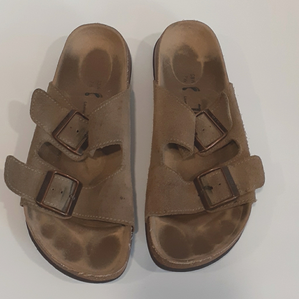 Tula tan suede sandals size 7.5